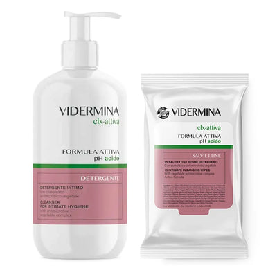 Vidermina Clx Attiva Detergente 500ml + Salviettine Intime 15pz