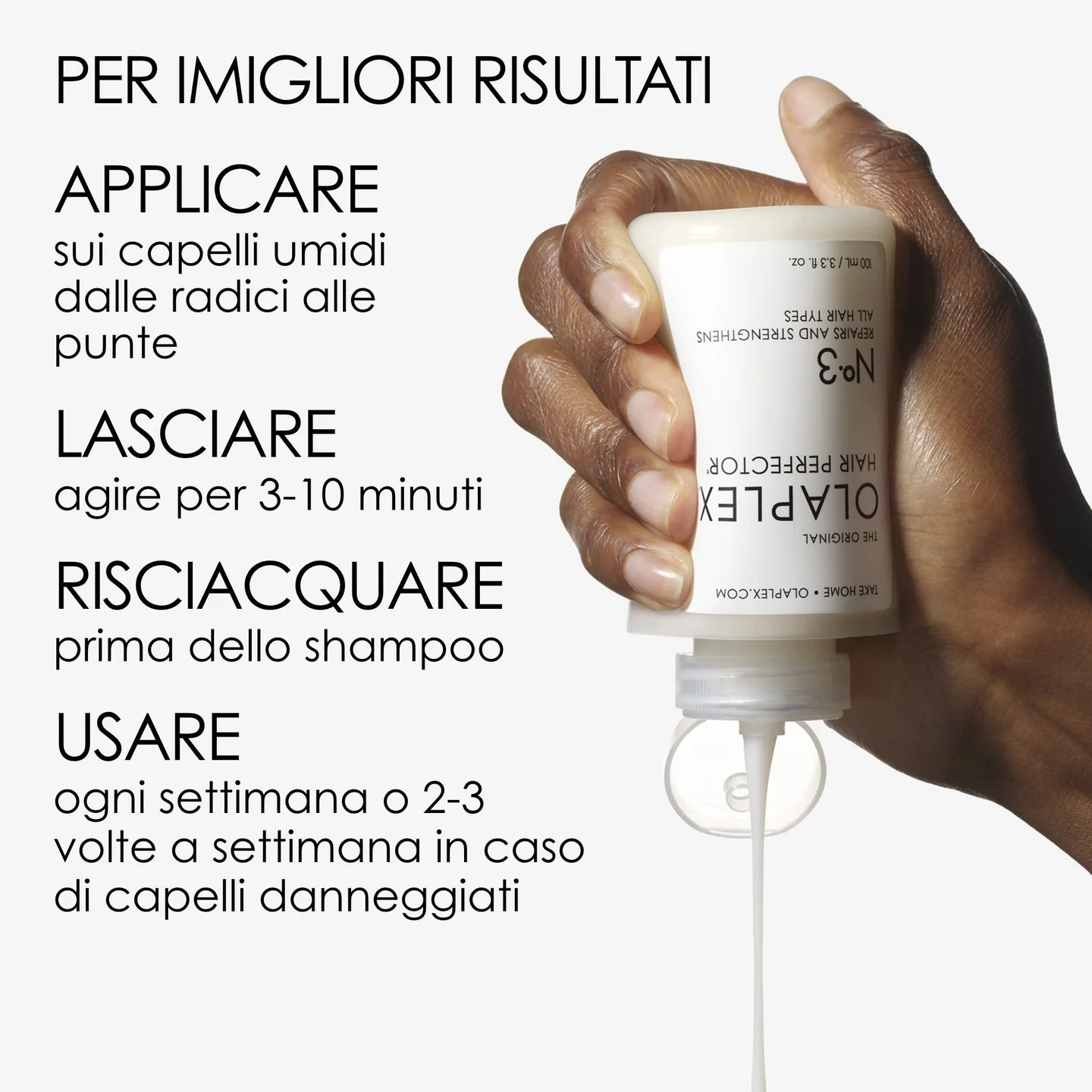 OLAPLEX N. 3 Hair Perfector 100 ml Trattamento Pre Shampoo riparatore e rinforzante dei capelli dall'interno