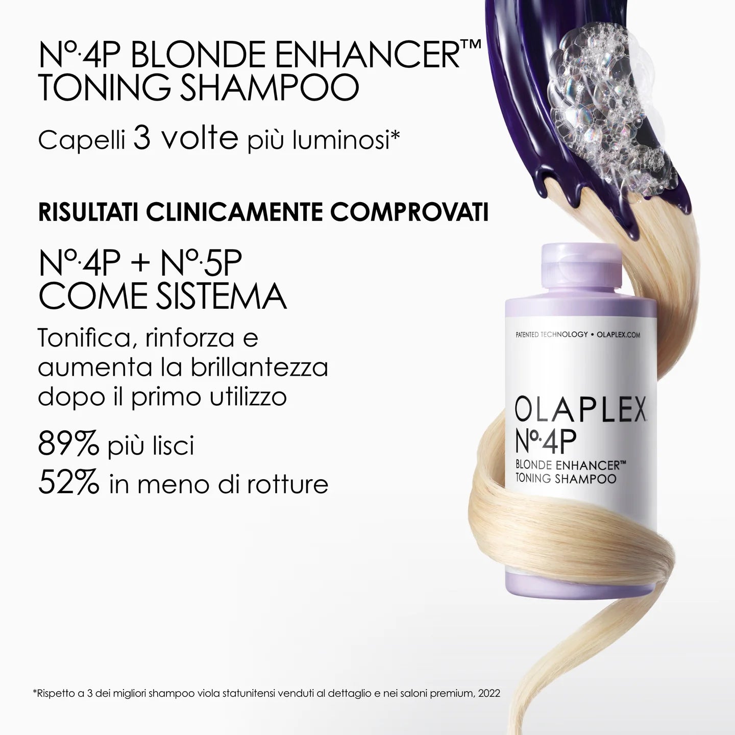 OLAPLEX N.4P Blonde Enhancer Toning Shampoo 250 ml Shampoo viola tonalizzante e antigiallo - OLAPLEX N.4P Blonde Enhancer Toning Shampoo 250 ml Shampoo viola tonalizzante e antigiallo