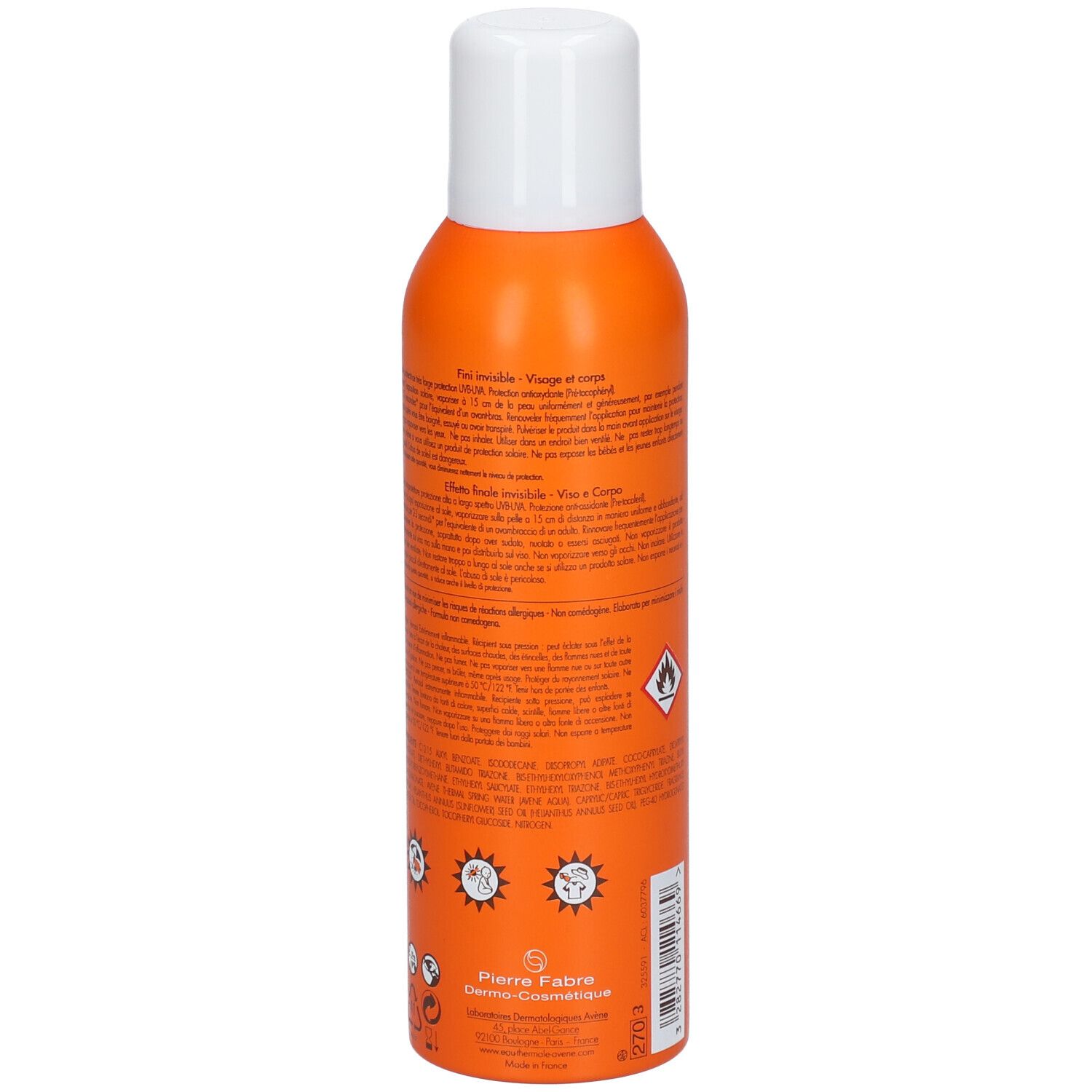 Eau Thermale Avène Solare Nebulizzatore Spray Olio SPF 30 150 ml