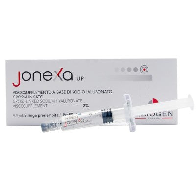 JONEXA UP SIRINGA INTRA-ARTICOLARE SODIO IALURONATO CROSS-LINKATO 2% 4,4 ML - JONEXA UP SIRINGA INTRA-ARTICOLARE SODIO IALURONATO CROSS-LINKATO 2% 4,4 ML
