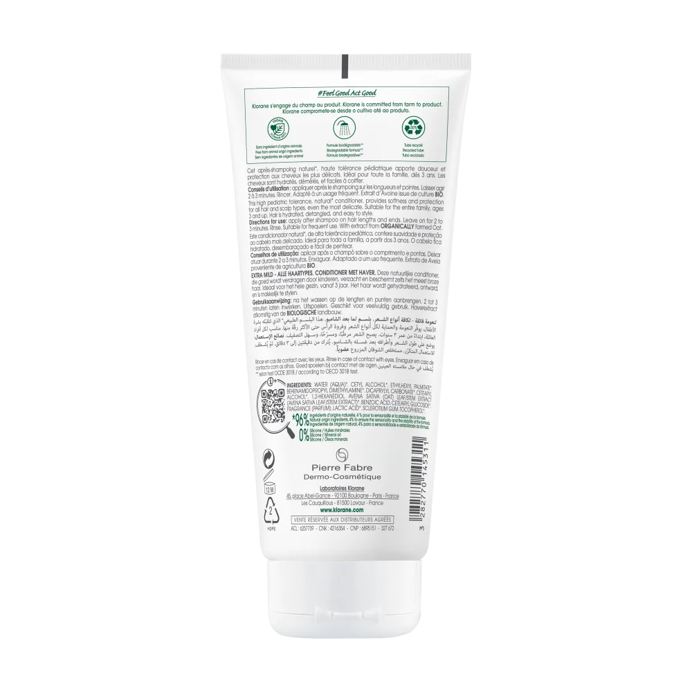 KLORANE Balsamo Al Latte Avena Ammorbidente E Districante 200ml