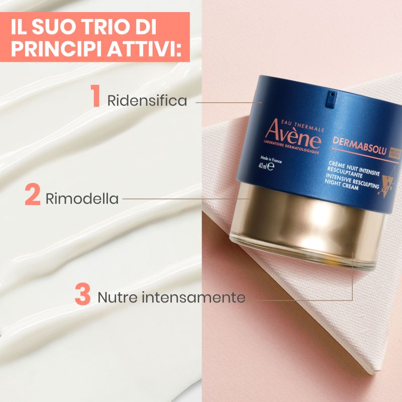 Eau Thermale Avene Dermabsolu Crema Notte Intensiva Rimodellante Anti-Età 40 ml