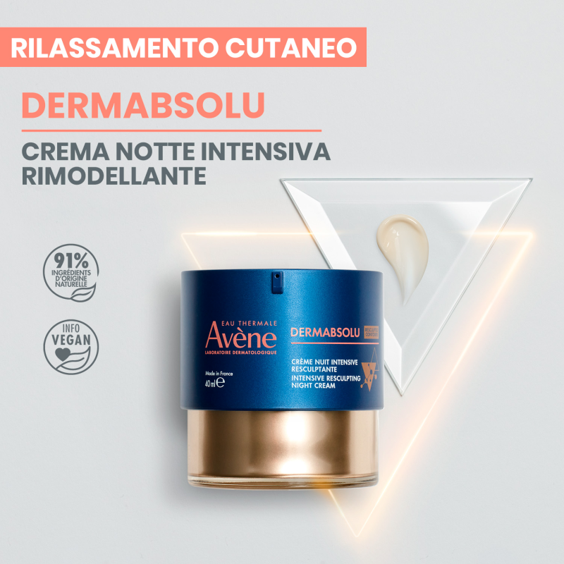 Eau Thermale Avene Dermabsolu Crema Notte Intensiva Rimodellante Anti-Età 40 ml