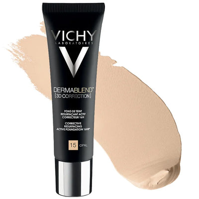 Vichy Dermablend 3D Fondotinta Coprente Per Pelle Grassa Con Imperfezioni Tonalità 15 30ml