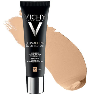 Vichy Dermablend 3D Fondotinta Coprente Per Pelle Grassa Con Imperfezioni Tonalità 35 30ml