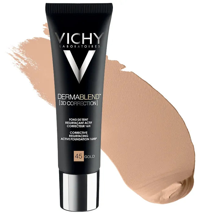 Vichy Dermablend 3D Fondotinta Coprente Per Pelle Grassa Con Imperfezioni Tonalità 45 30ml