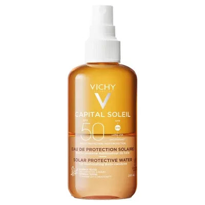 Vichy Capital Soleil Acqua Solare Spray Corpo Per Abbronzatura Intensa 50 SPF 200 ml - Vichy Capital Soleil Acqua Solare Spray Corpo Per Abbronzatura Intensa 50 SPF 200 ml