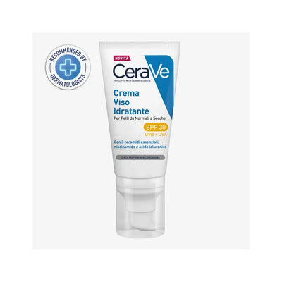 Cerave Crema Viso Idratante SPF30 24 Ore con Acido Ialuronico 52ml