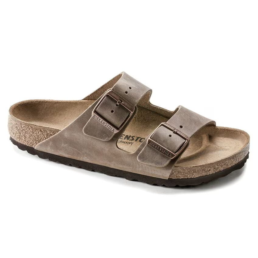 Birkenstock Arizona Tabacco Brown Oiled Leather N.40 Narrow Fit ( calzata stretta)