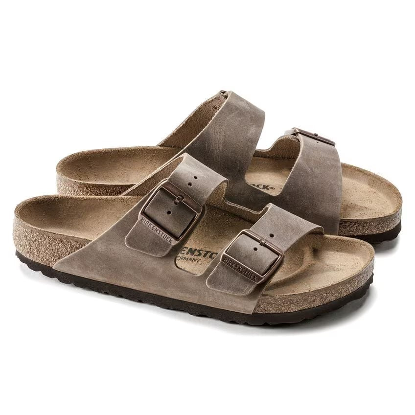 Birkenstock Arizona Tabacco Brown Oiled Leather N.40 Narrow Fit ( calzata stretta)