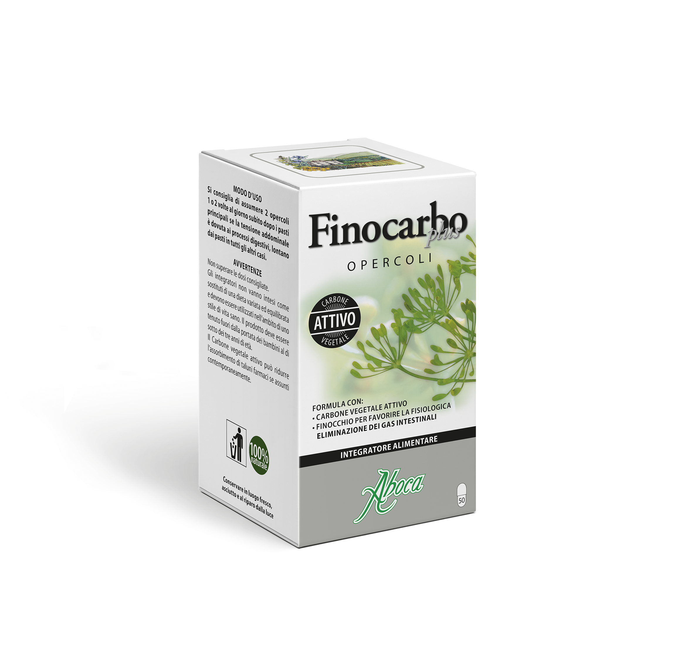 FINOCARBO PLUS 50 OPERCOLI 25G NUOVO FORMATO - FINOCARBO PLUS 50 OPERCOLI 25G NUOVO FORMATO