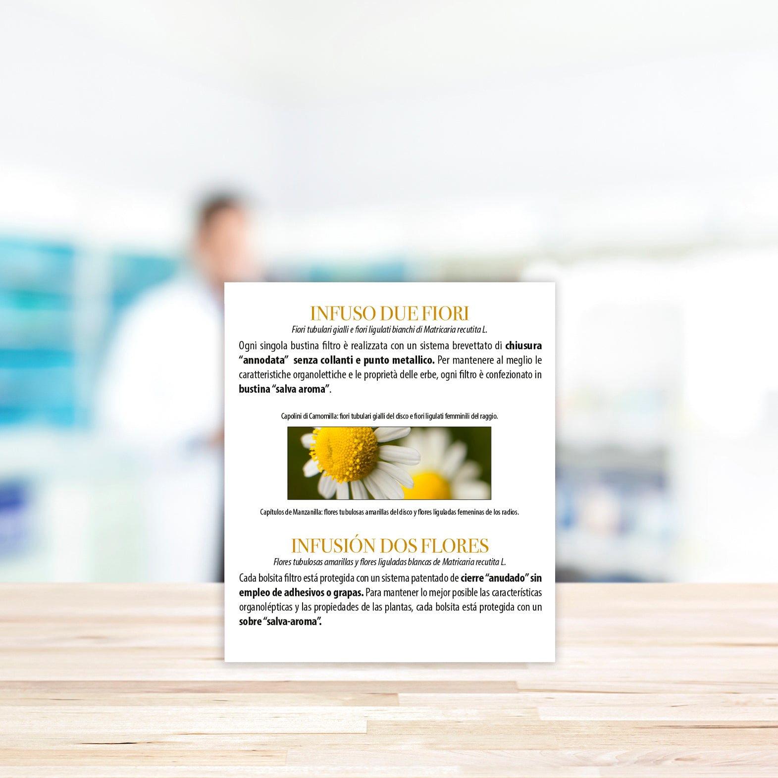 Camomilla Due Fiori L'Infuso 20 Filtri