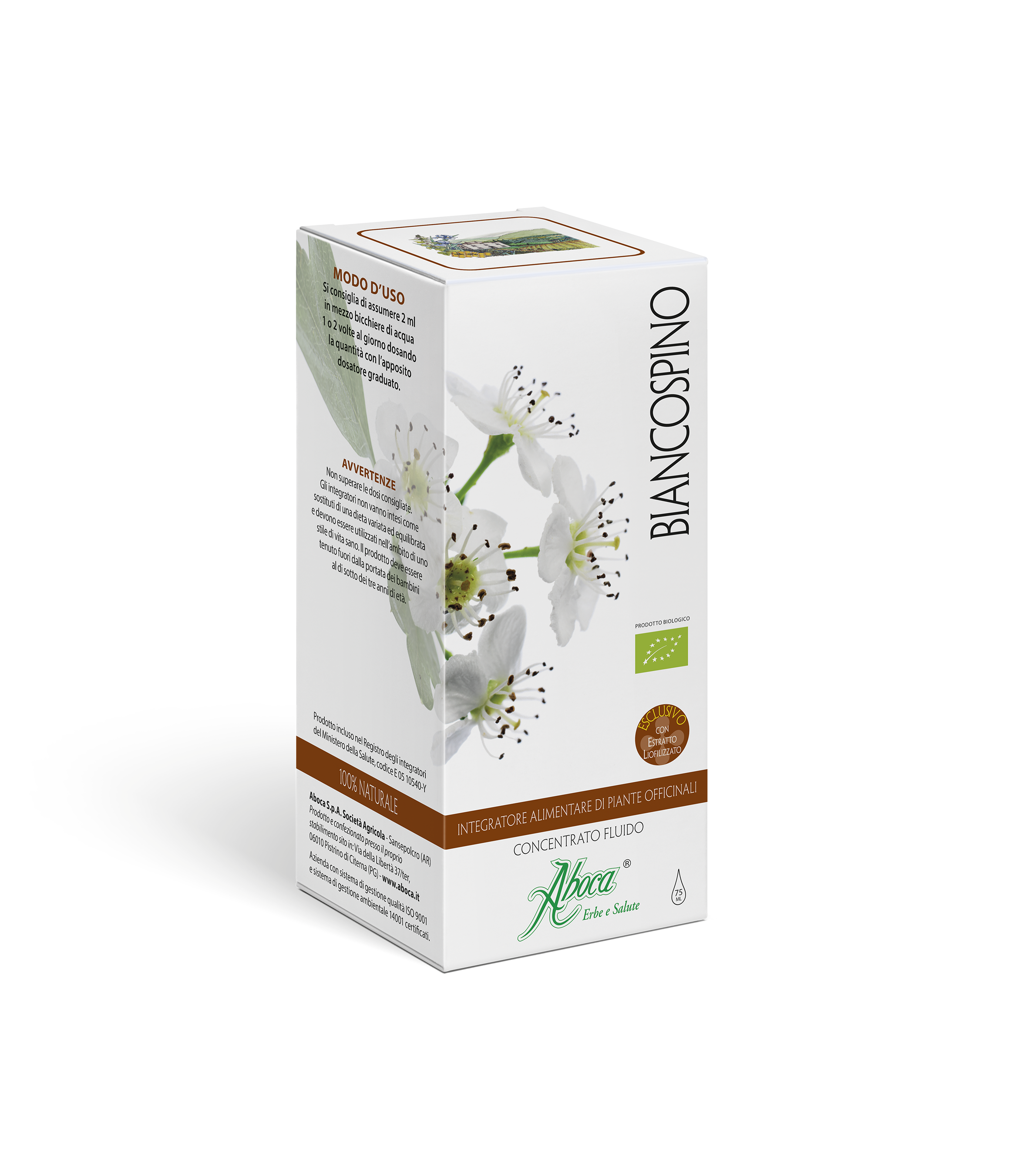Biancospino - Concentrato fluido Monoconcentrato Gocce 75 Ml