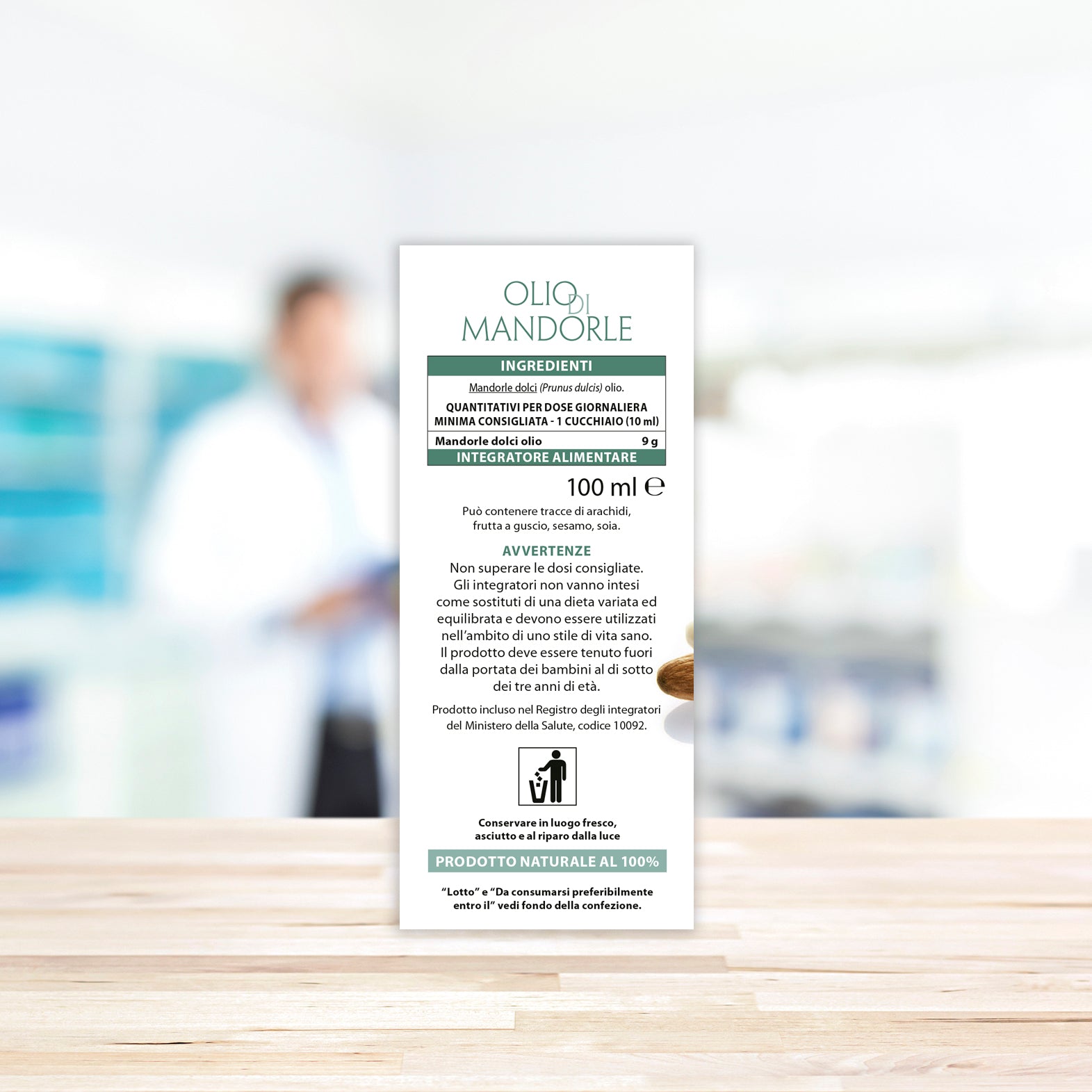 Olio Mandorle Dolci 100 Ml