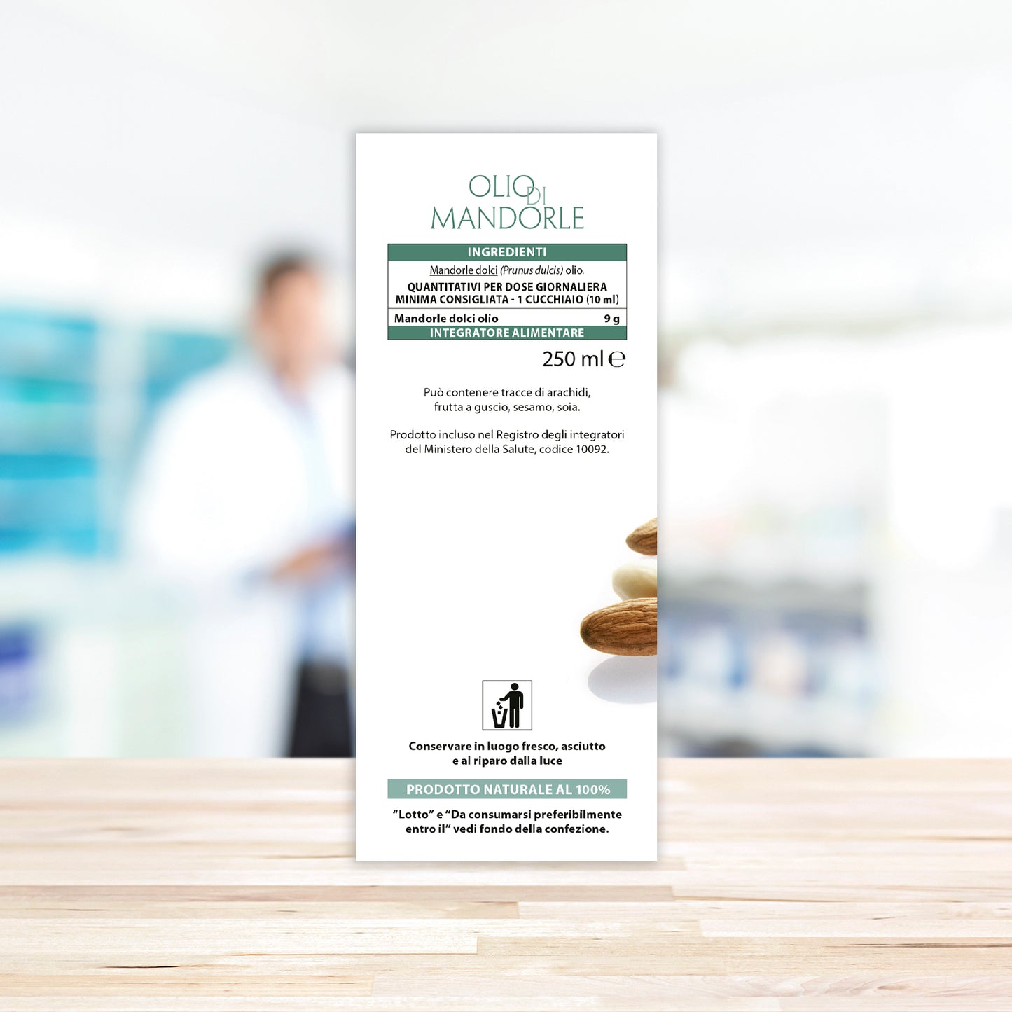 Olio Mandorle Dolci 250 Ml