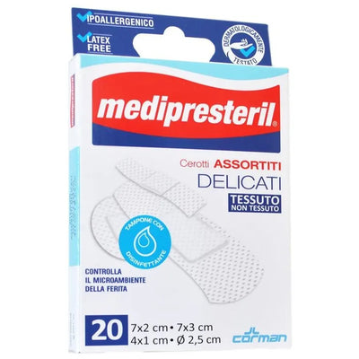 MediPresteril Cerotti Assortiti Delicati 20 Pezzi 4 Formati