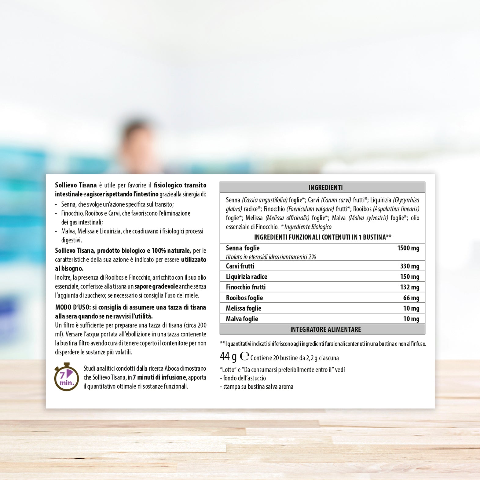 Sollievo Bio Tisana 20 Filtri Da 2,2 G