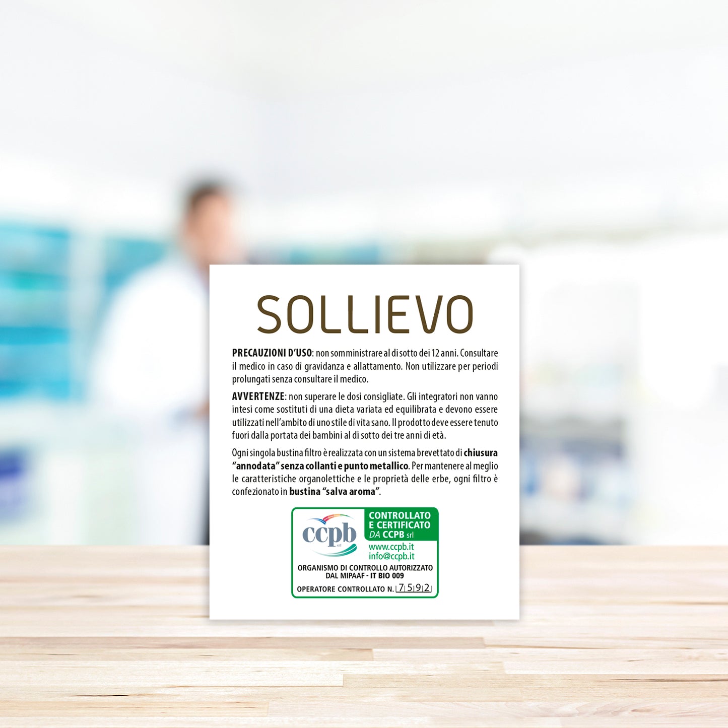 Sollievo Bio Tisana 20 Filtri Da 2,2 G