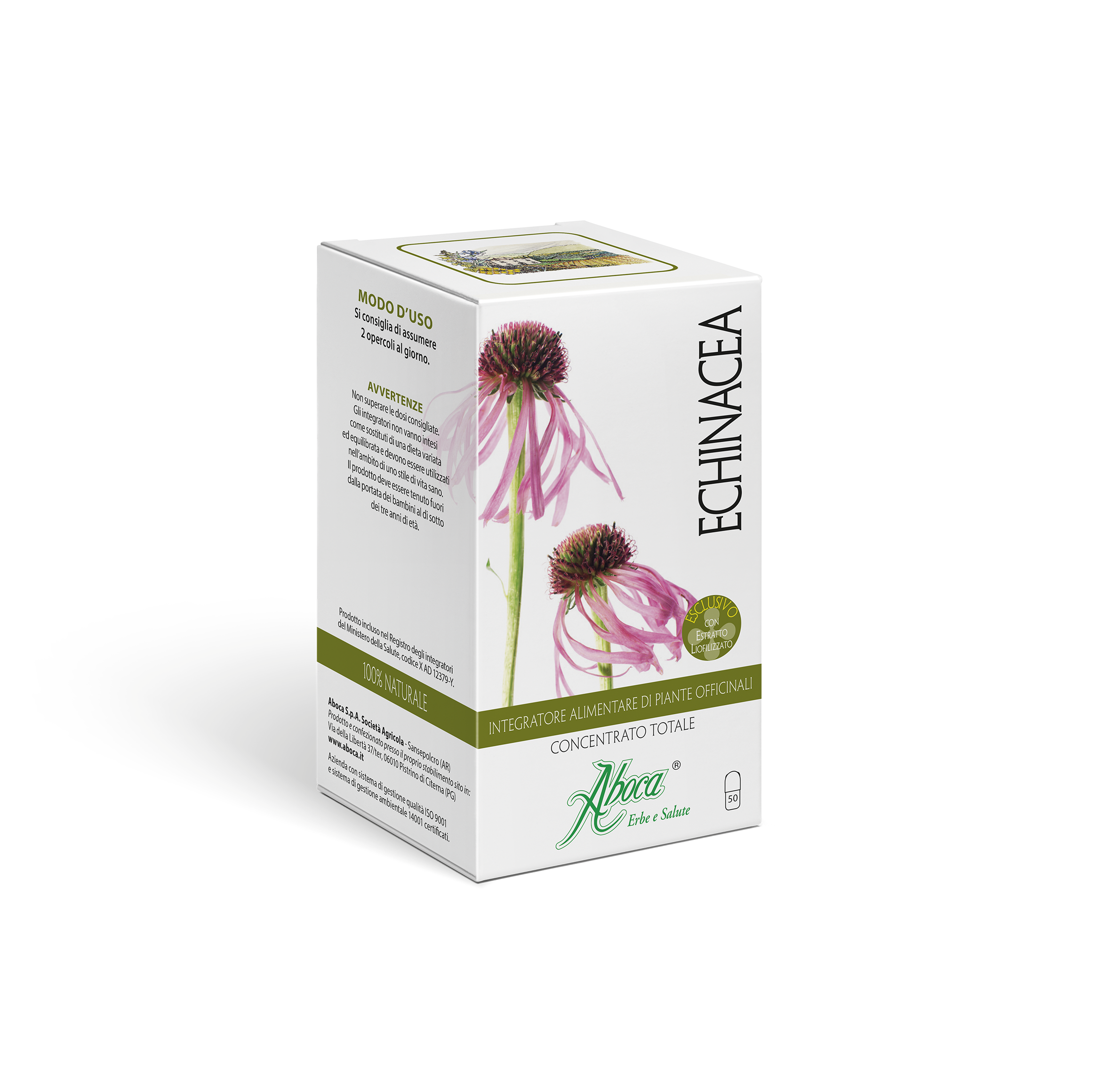 Aboca Echinacea - Concentrato totale 50 Opercoli - Monoconcentrati Opercoli Supporto sistema immunitario - Aboca Echinacea - Concentrato totale 50 Opercoli - Monoconcentrati Opercoli Supporto sistema immunitario