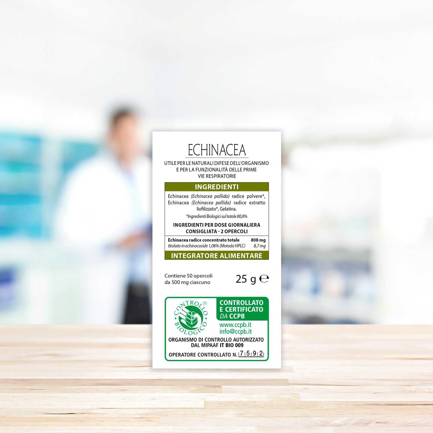 Aboca Echinacea - Concentrato totale 50 Opercoli - Monoconcentrati Opercoli Supporto sistema immunitario