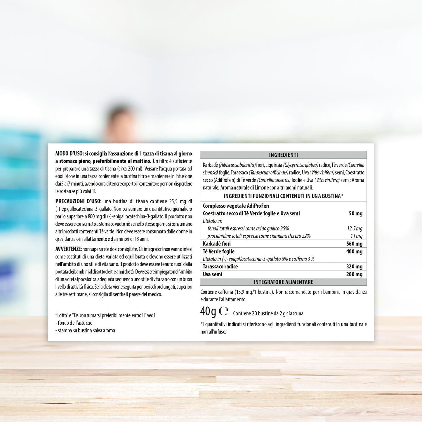 Adiprox Fitomagra Tisana 20 Bustine