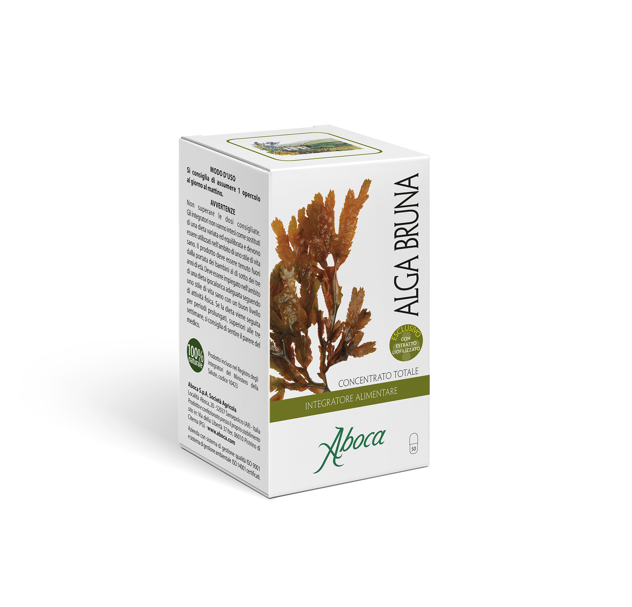 Aboca Alga Bruna - Concentrato Totale 50 opercoli integratore per accelerare il metabolismo