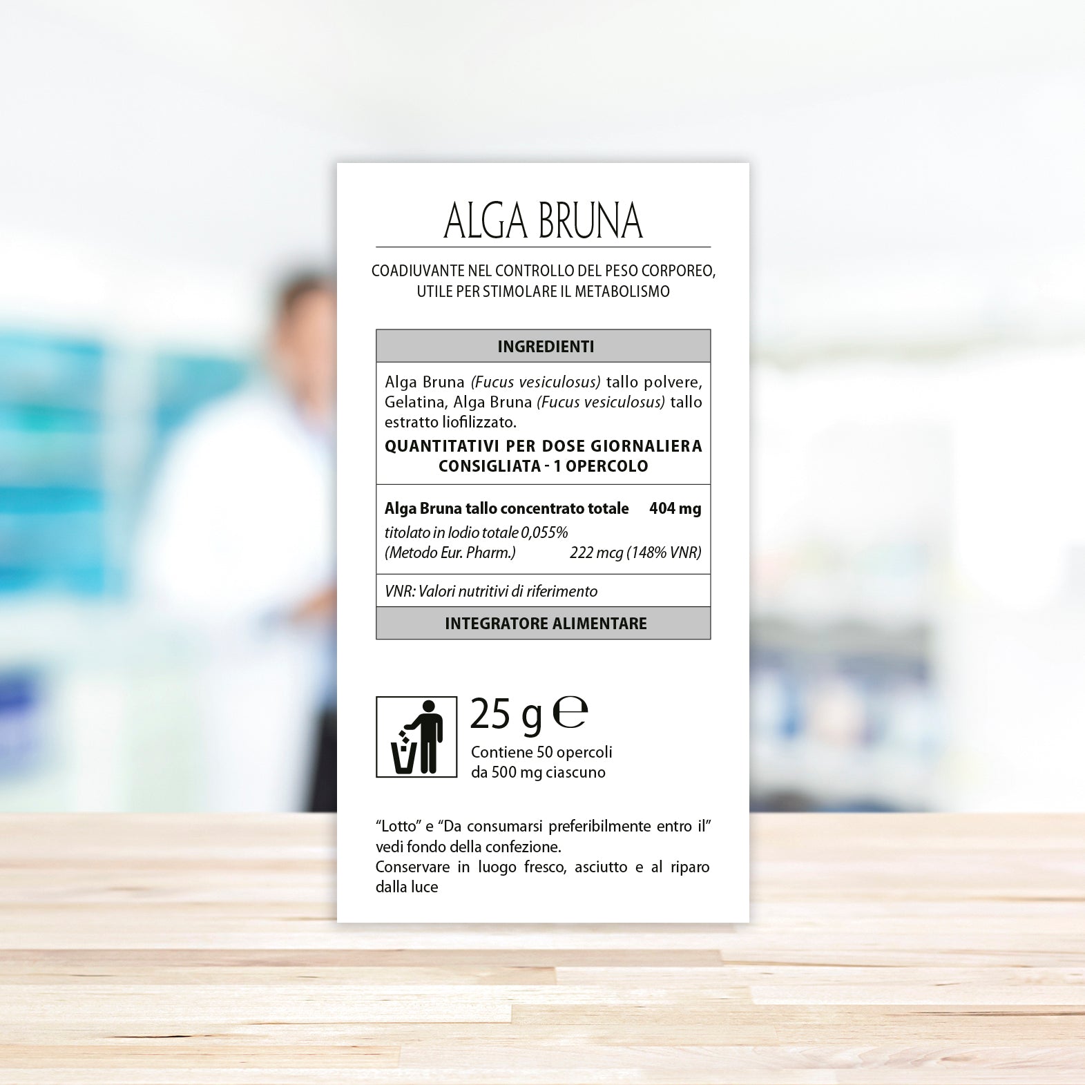 Aboca Alga Bruna - Concentrato Totale 50 opercoli integratore per accelerare il metabolismo