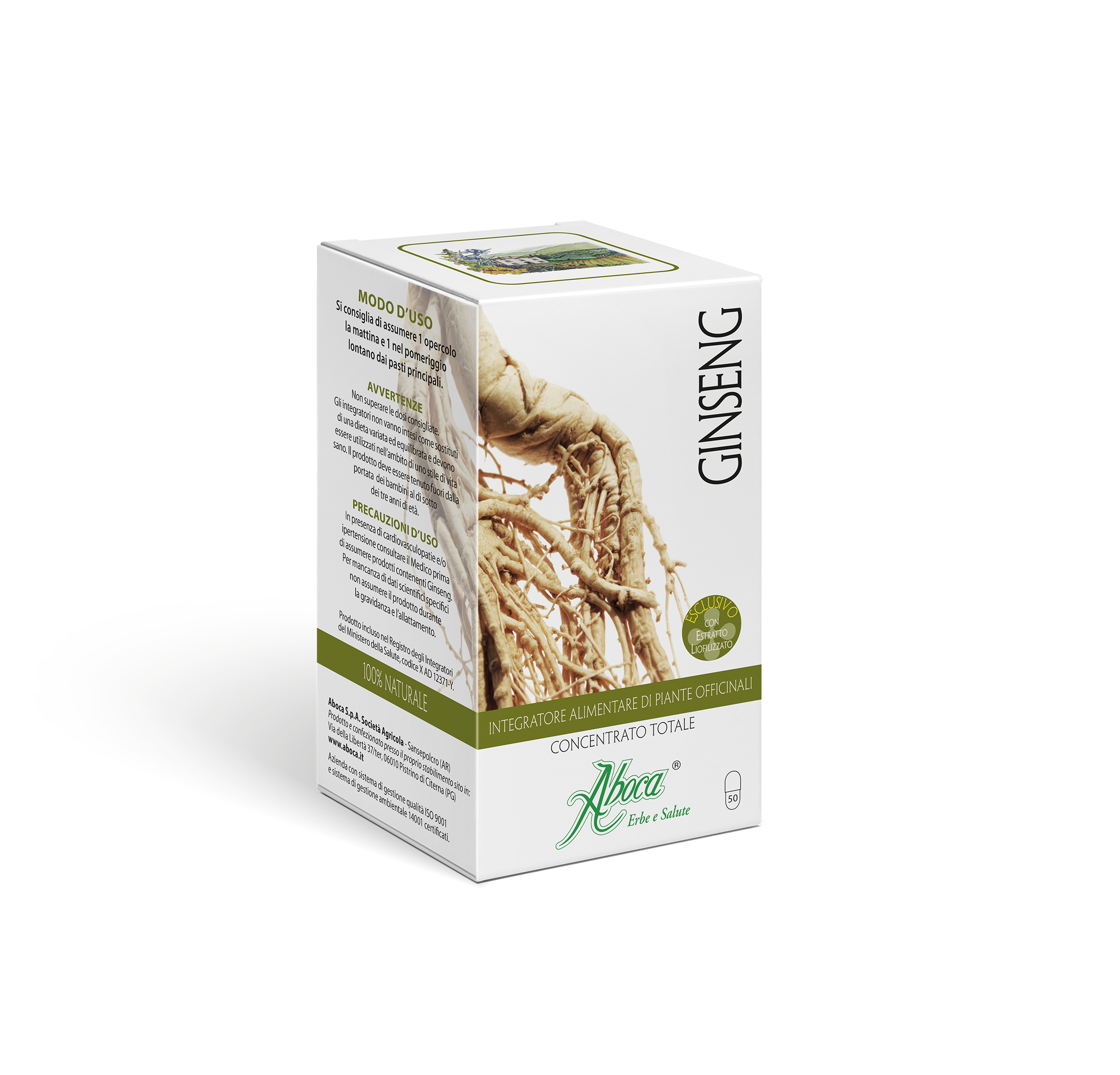 GINSENG CONCENTRATO TOTALE 50 OPERCOLI - GINSENG CONCENTRATO TOTALE 50 OPERCOLI
