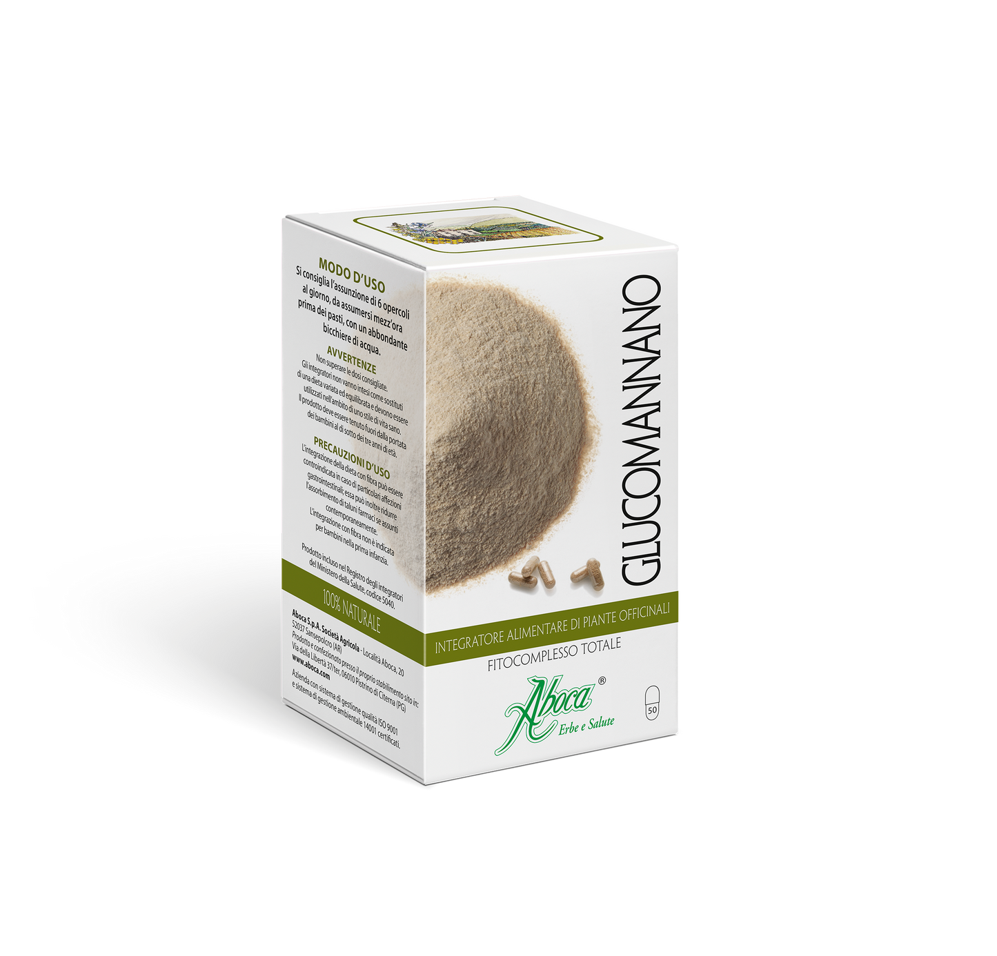 Aboca Glucomannano Fitocomplesso 50 opercoli integratore dimagrante