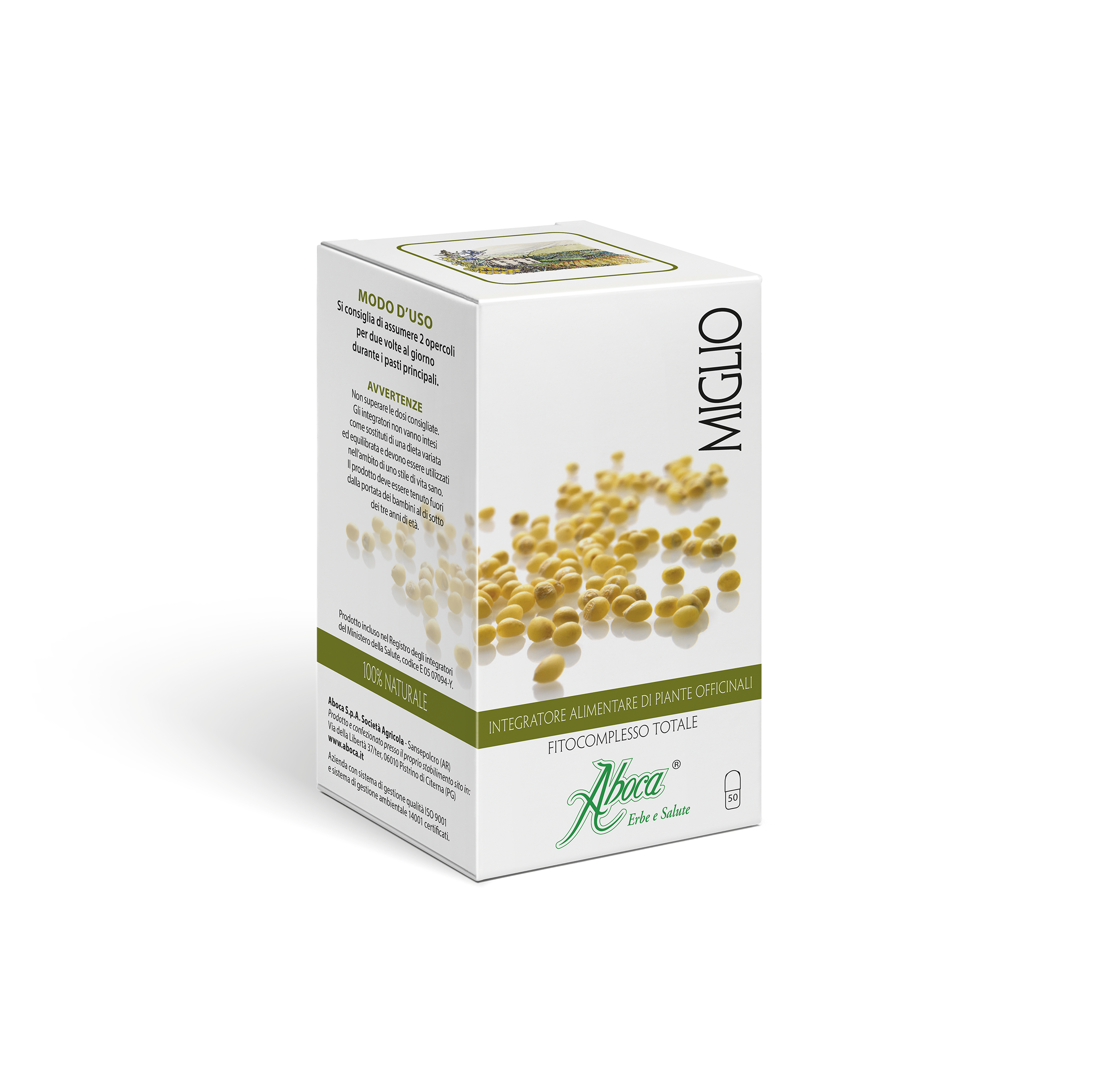 Aboca Miglio Concentrato Totale 50 opercoli integratore capelli e unghie