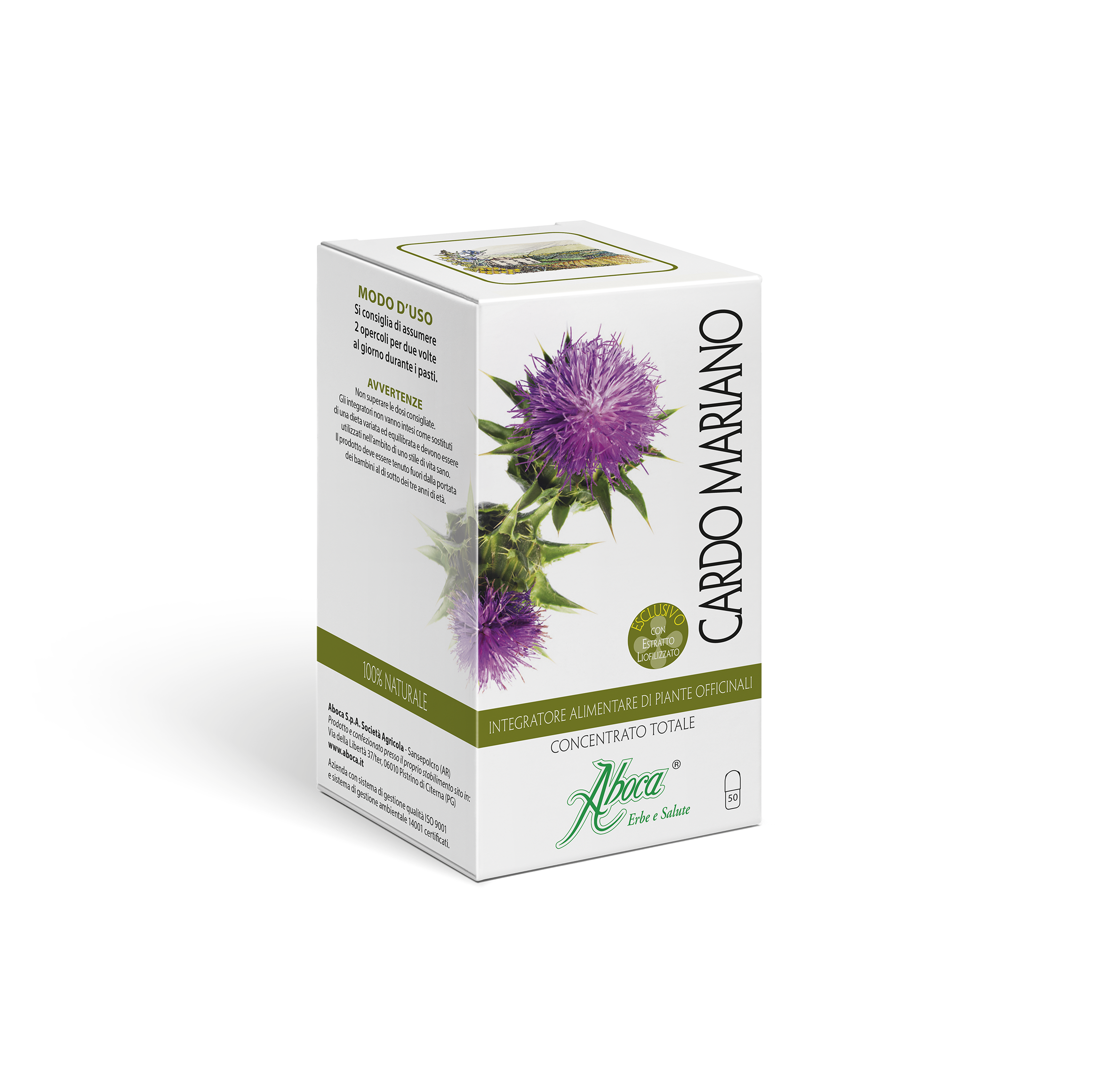 Cardo Mariano Concentrato Totale 50 Opercoli
