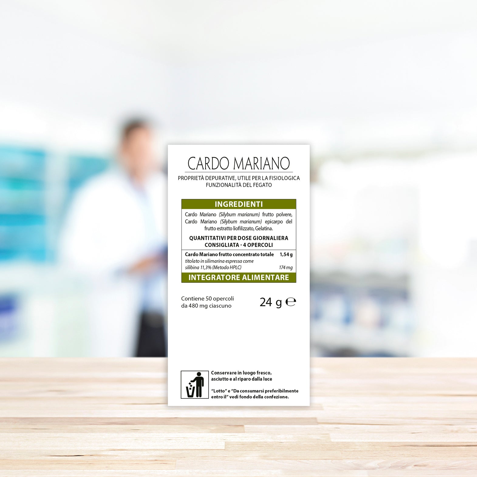 Cardo Mariano Concentrato Totale 50 Opercoli