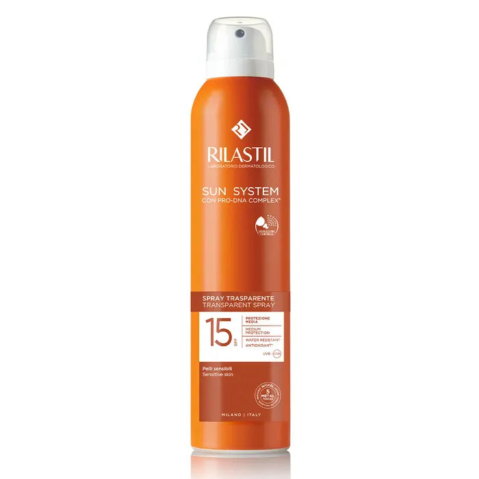 Rilastil Sun System Transparent Spray Spf15 200 Ml - Rilastil Sun System Transparent Spray Spf15 200 Ml