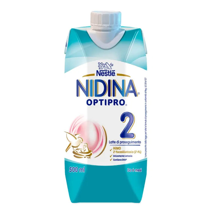 Nestlé Nidina Optipro 2 Latte Di Proseguimento Liquido Da 6 Mesi Brick 500ml - Nestlé Nidina Optipro 2 Latte Di Proseguimento Liquido Da 6 Mesi Brick 500ml