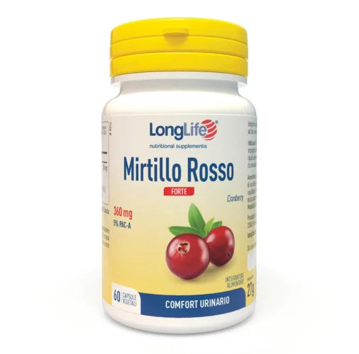 LONGLIFE MIRTILLO ROSSO FORTE 60 VEGICAPS - LONGLIFE MIRTILLO ROSSO FORTE 60 VEGICAPS