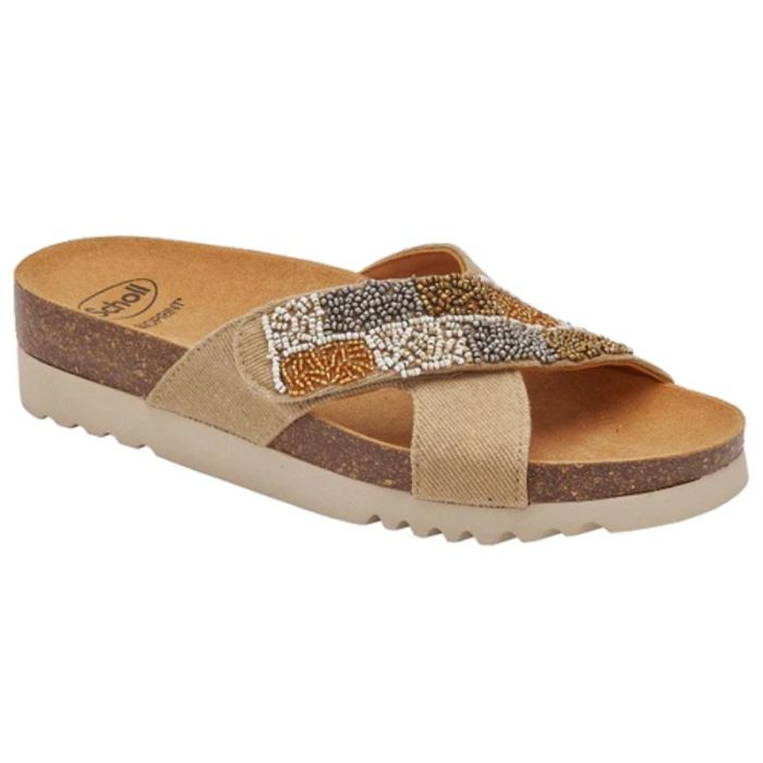 CALZATURA LA SERENA STRAP CANVAS+BEADS BIS W SAND 37
