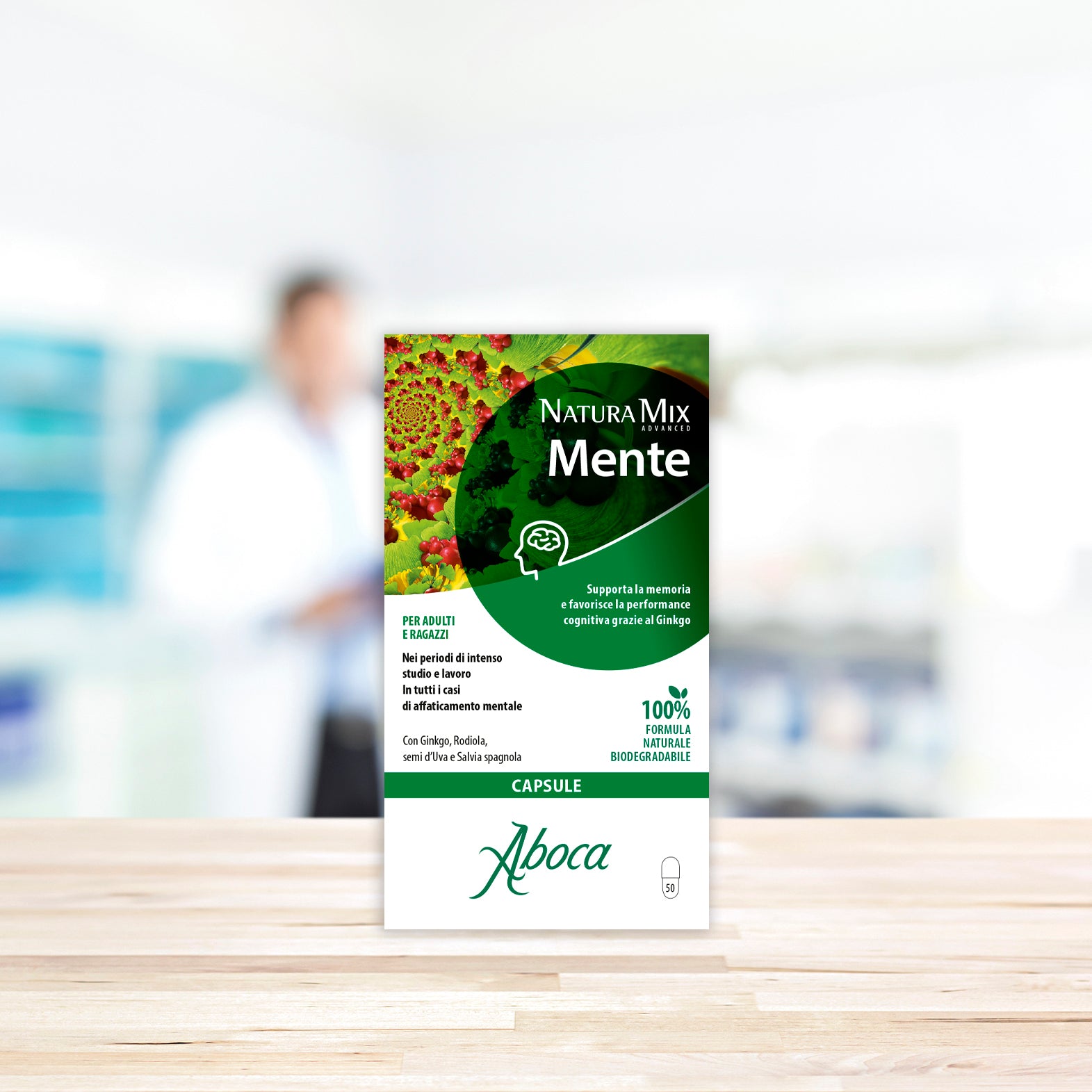 Aboca Natura Mix Advanced Mente Aboca 50 Capsule - Aboca Natura Mix Advanced Mente Aboca 50 Capsule