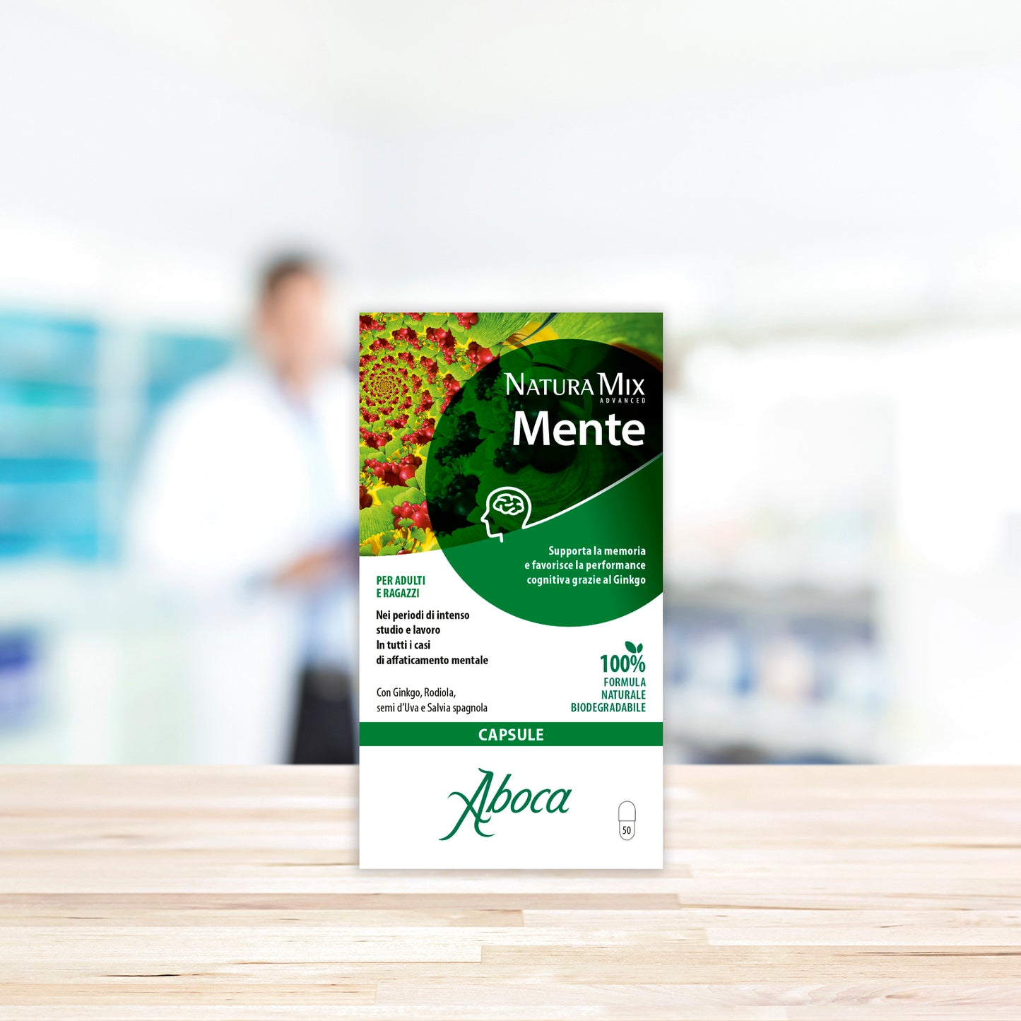 Aboca Natura Mix Advanced Mente Aboca 50 Capsule