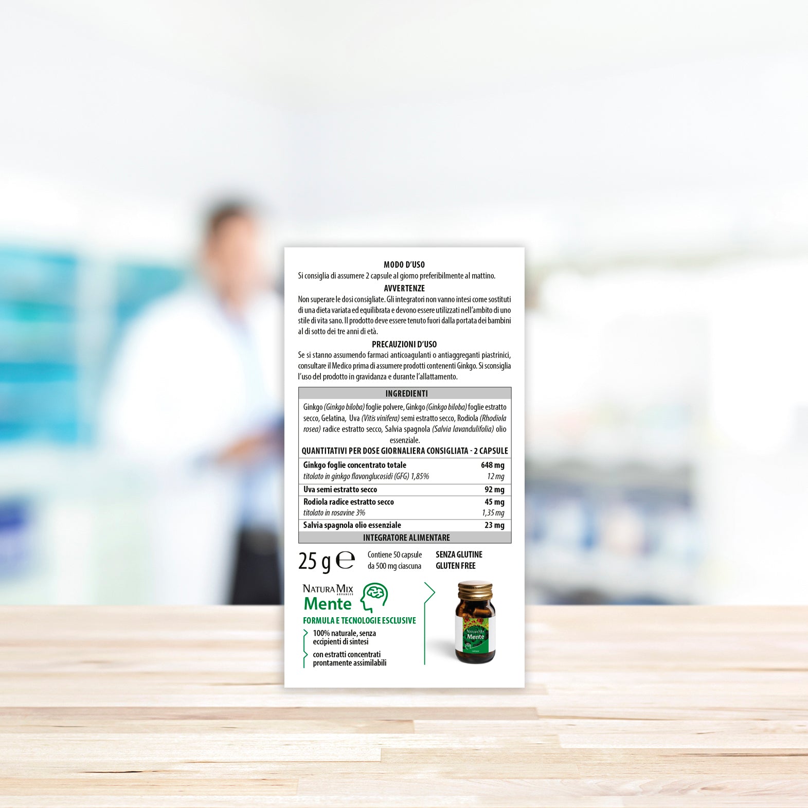 Aboca Natura Mix Advanced Mente Aboca 50 Capsule