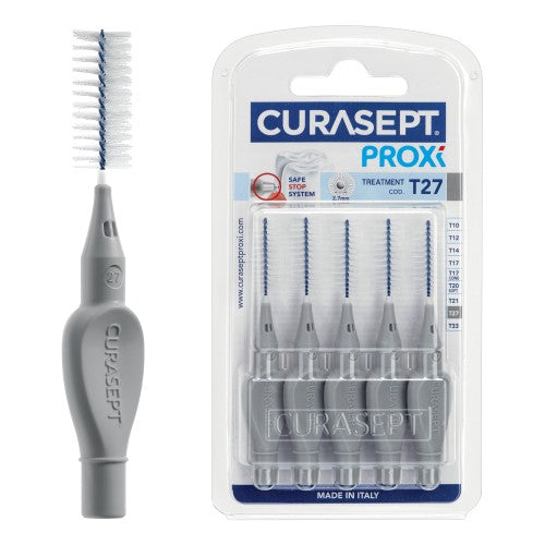 Curasept Scovolini Proxi Treatment T27 Grigio - Formato 5 Pezzi - Curasept Scovolini Proxi Treatment T27 Grigio - Formato 5 Pezzi