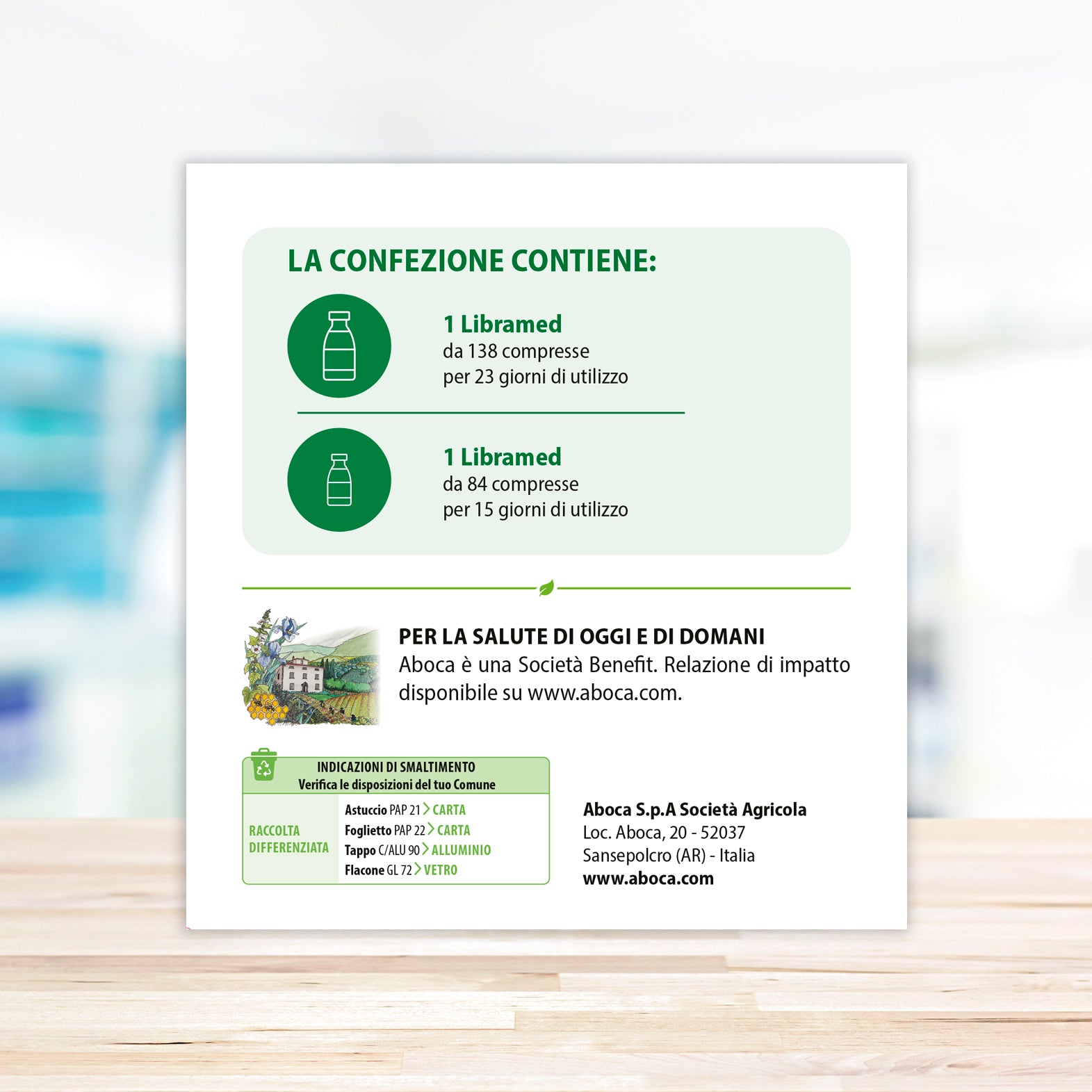 Aboca Libramed confezione 5 settimane Compresse Confezione Trattamento 5 Settimane