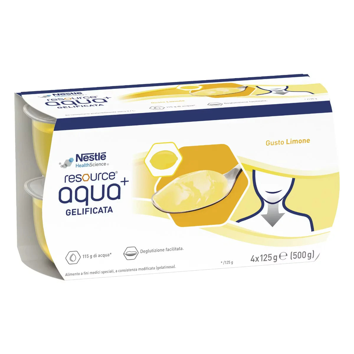 Resource Aqua Acqua Gelificata+Lemon Cup 6 4X125 G