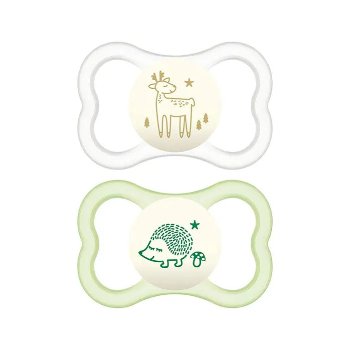 Mam Air Night Succhietto Silicone 16M+ 2 Pezzi - Mam Air Night Succhietto Silicone 16M+ 2 Pezzi