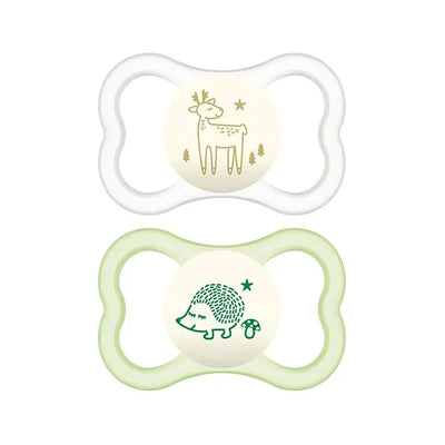 Mam Air Night Succhietto Silicone 16M+ 2 Pezzi