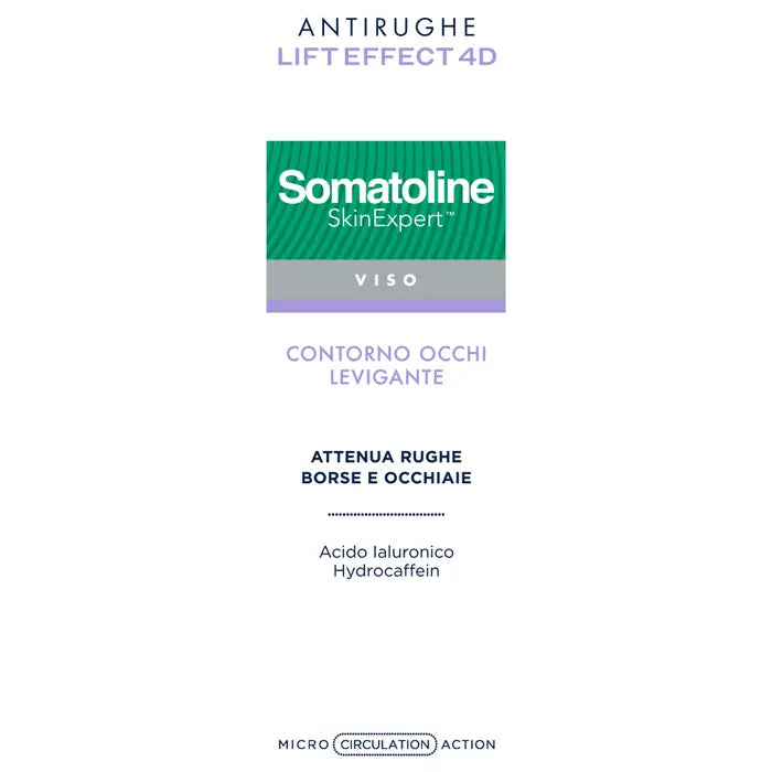 Somatoline SkinExpert Lift Effect 4D Contorno Occhi Filler Antirughe 15ml