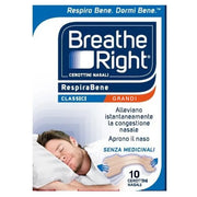 Cerotti Nasali Breathe Right Classici Grandi 10 Pezzi