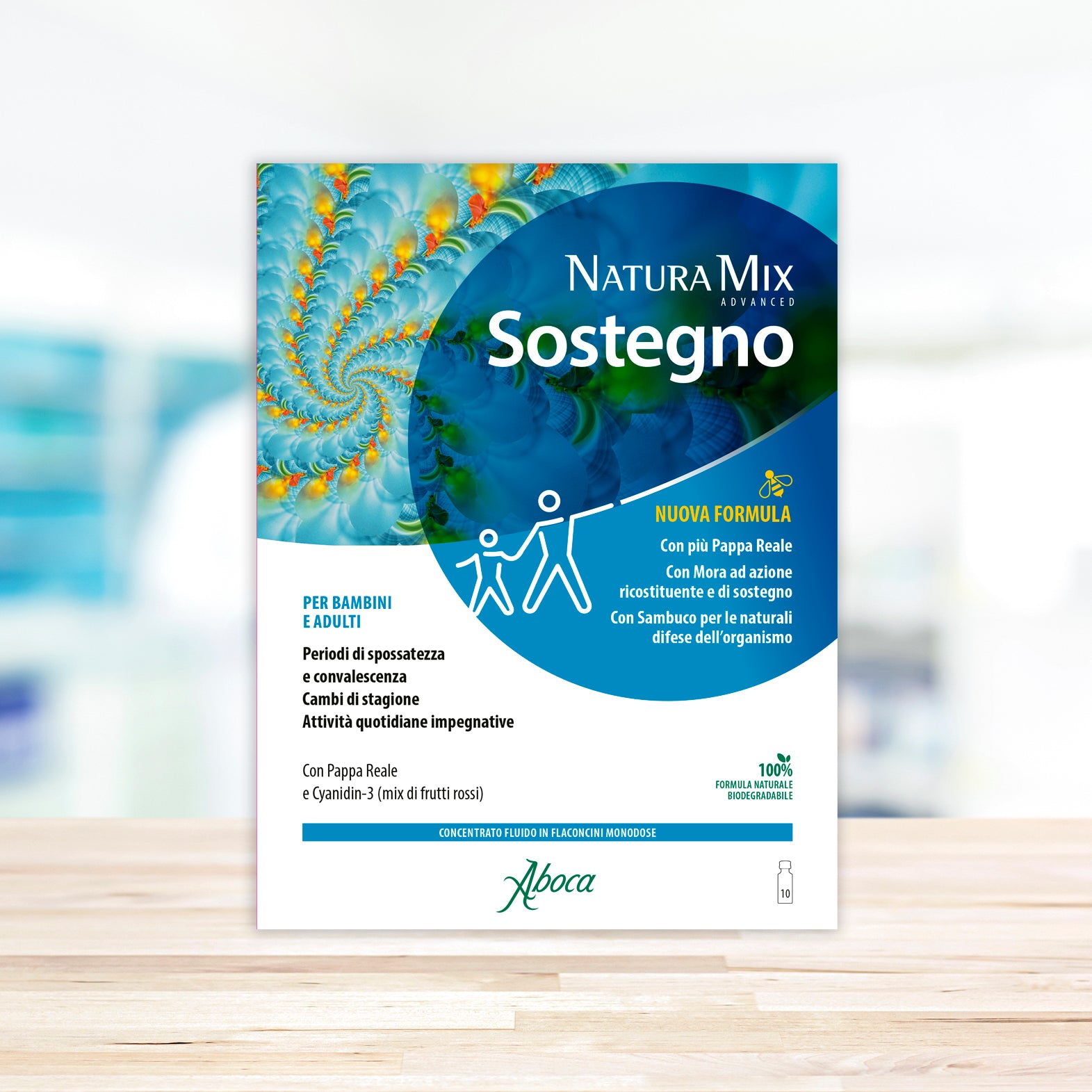 Natura Mix Advanced Sostegno 10 Flaconcini Da 15 Ml