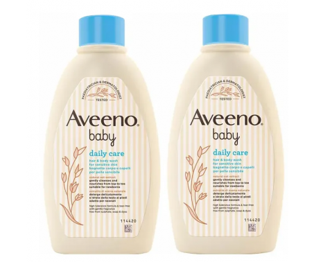 Aveeno Baby Daily Care Bagnetto Corpo E Capelli 2x250ml - Aveeno Baby Daily Care Bagnetto Corpo E Capelli 2x250ml