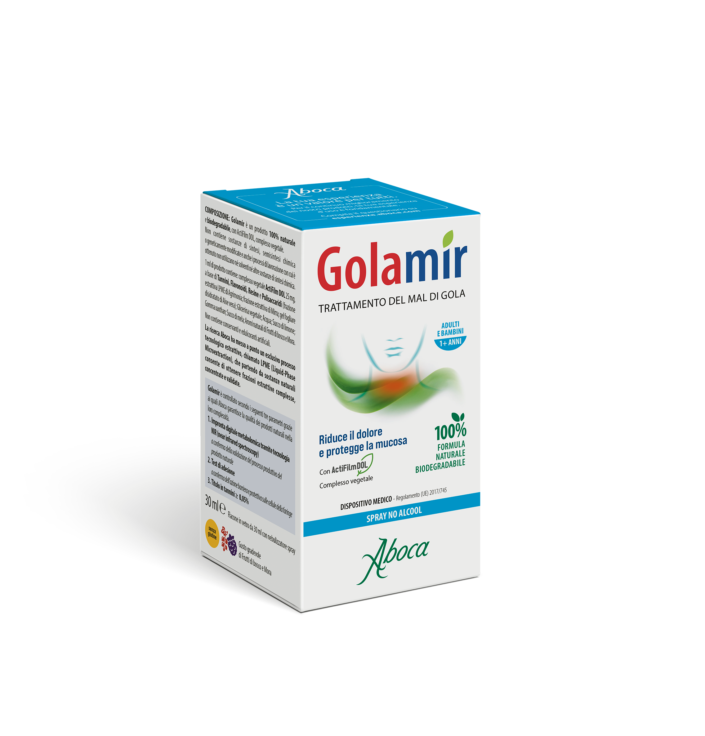 Aboca Golamir Spray No Alcool 30ml - Aboca Golamir Spray No Alcool 30ml
